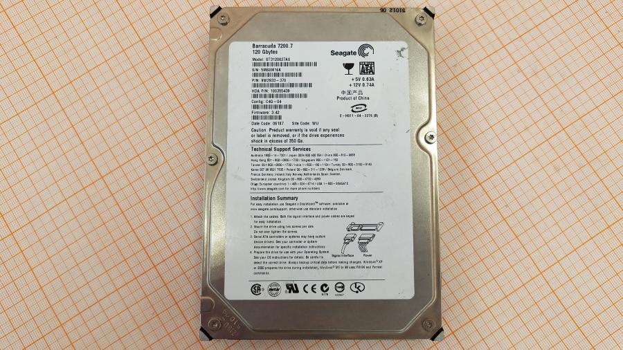 219-281-002 HDD 3.5" SATA SEAGATE ST3120827AS #2