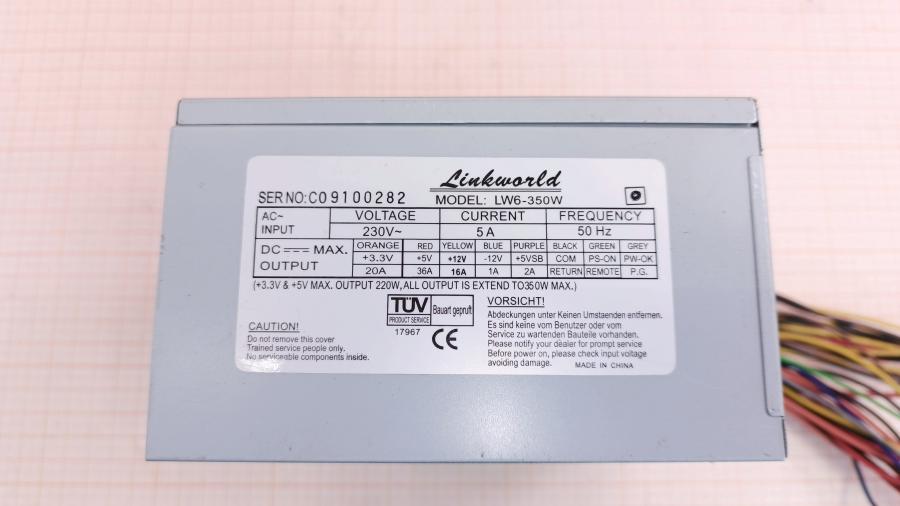 147-133-001 БП ATX v2.1 LINKWORLD LW6-350W #2