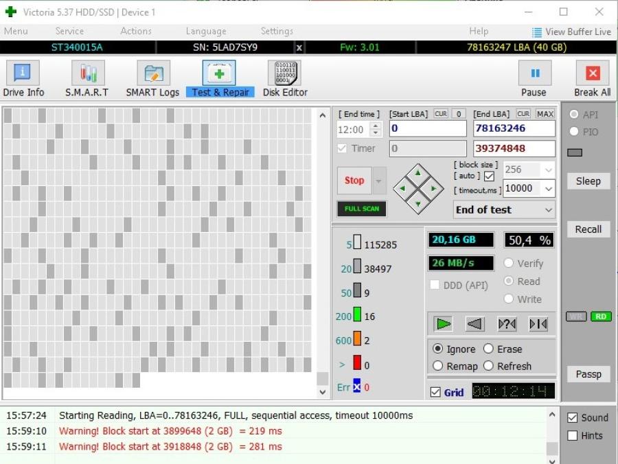 223-252-001 HDD 3.5" IDE SEAGATE ST340015A #7