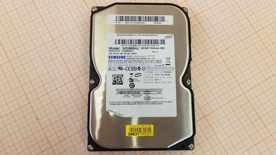 223-253-001 HDD 3.5" SATA SAMSUNG HD080HJ #2