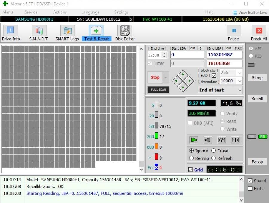 223-253-001 HDD 3.5" SATA SAMSUNG HD080HJ #7