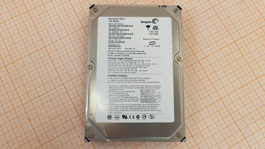 165-1025-001 HDD 3.5" IDE SEAGATE ST3160023A #2