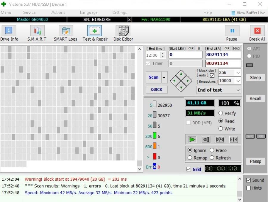 165-1027-001 HDD 3.5" IDE MAXTOR DiamondMax Plus 8 6E040L0 #7