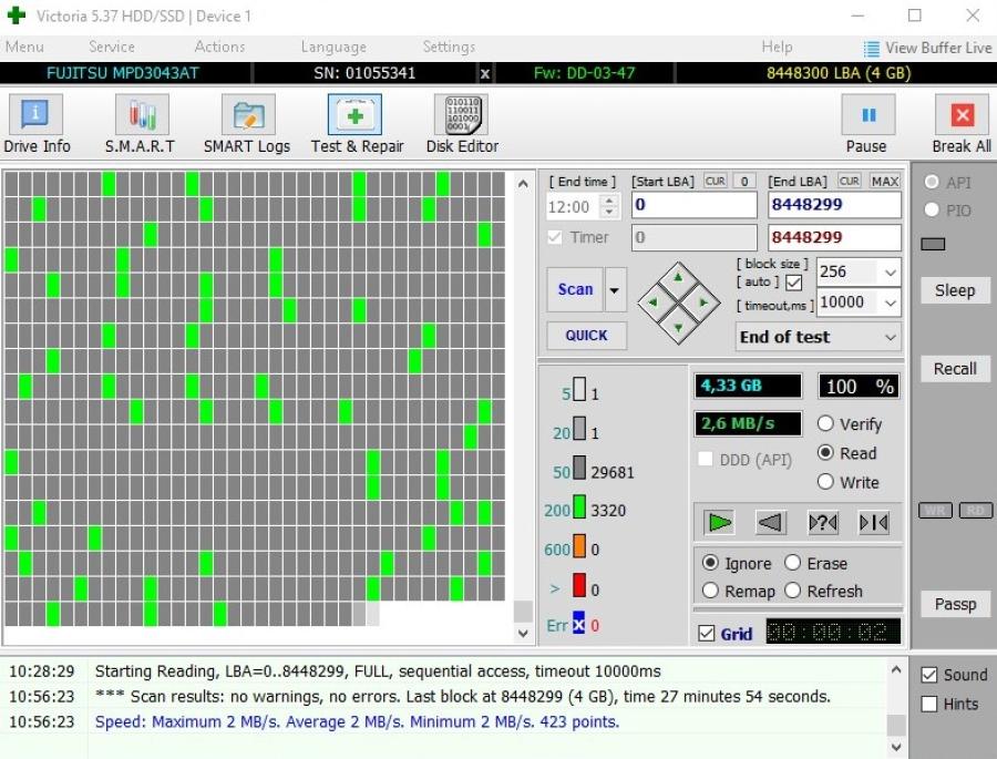 165-1029-001 HDD 3.5" IDE FUJITSU MPD3043AT #7
