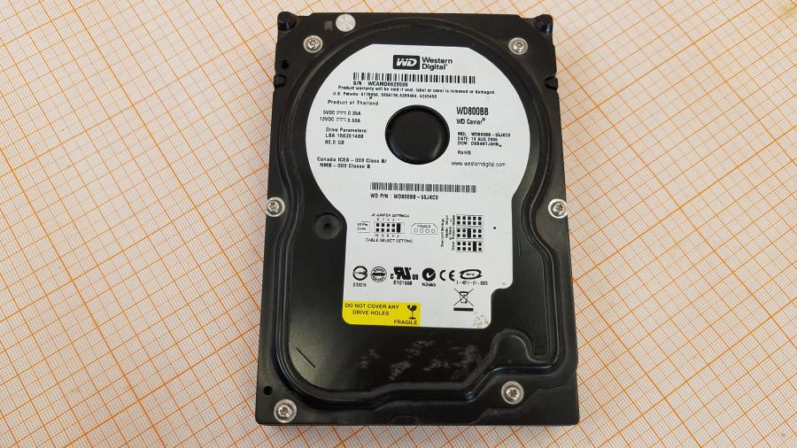 165-1030-001 HDD 3.5" IDE Western Digital WD800BB #2