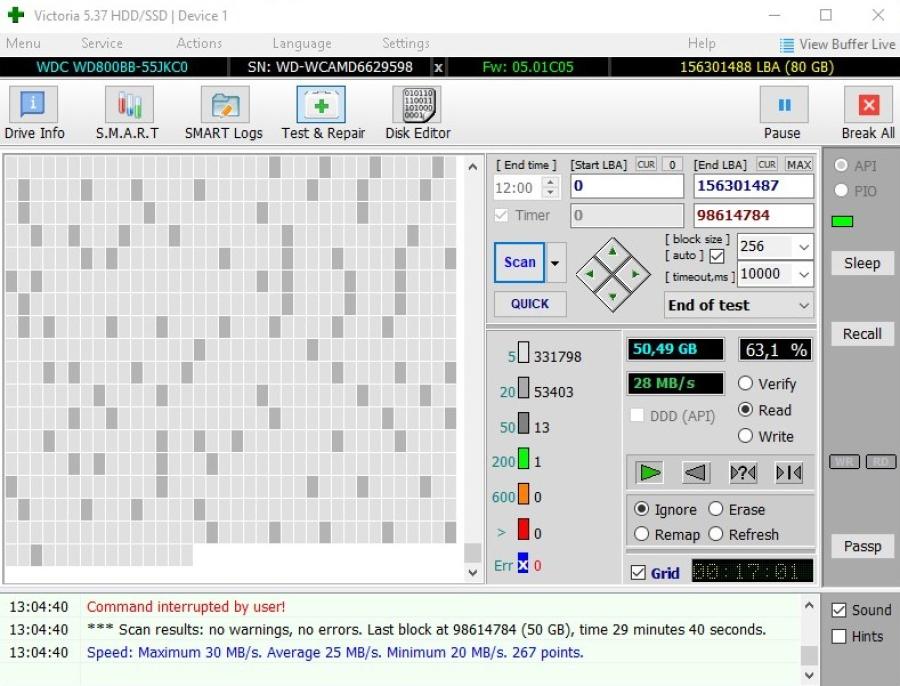165-1030-001 HDD 3.5" IDE Western Digital WD800BB #7