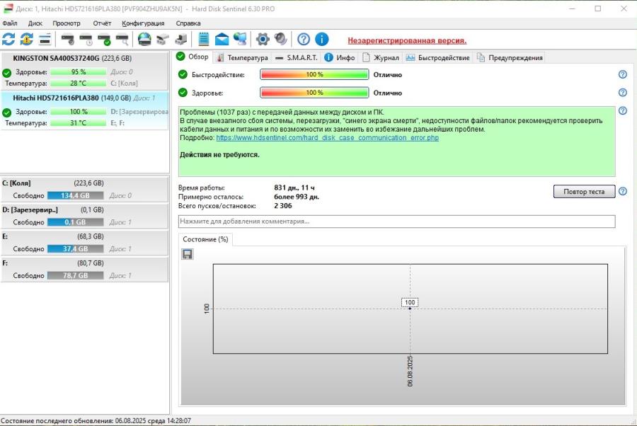 165-997-002 HDD 3.5" SATA HITACHI HDS721616PLA380 #5
