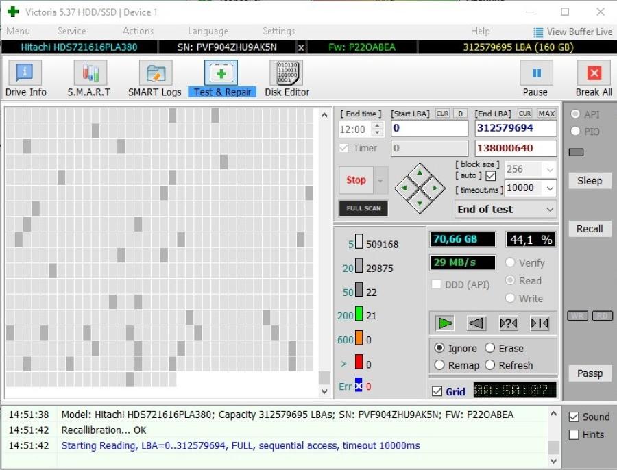 165-997-002 HDD 3.5" SATA HITACHI HDS721616PLA380 #7