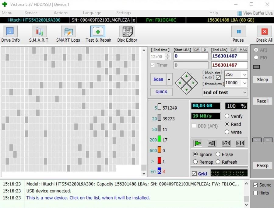 227-009-001 HDD для печатающих устройств HITACHI HTS543280L9A300 #10