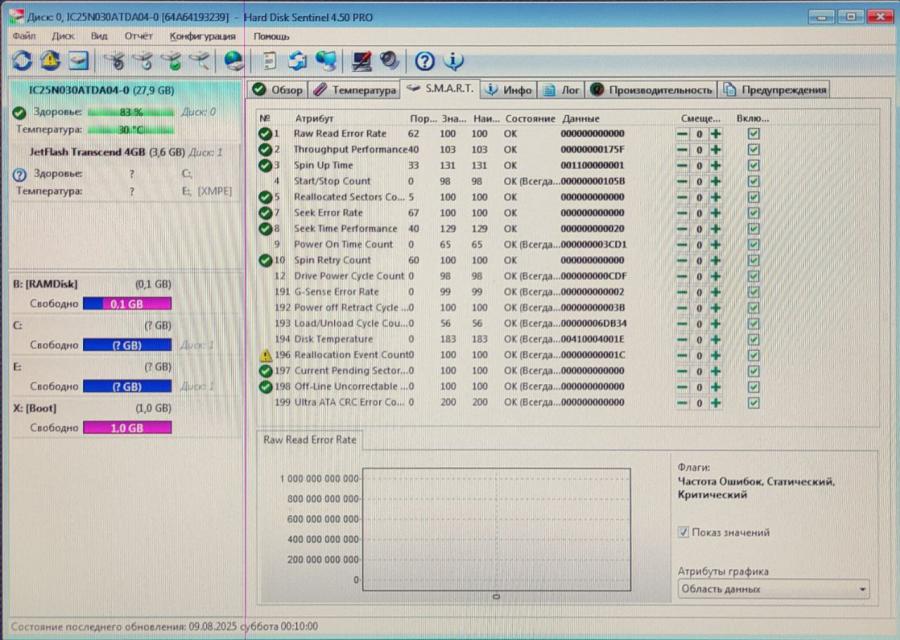 165-1034-002 HDD 2.5" IDE IBM IC25N030ATDA04-0 #6