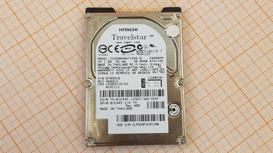 165-1036-001 HDD 2.5" IDE HITACHI IC25N040ATCS05-0 #2