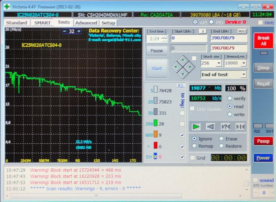 165-1038-001 HDD 2.5" IDE HITACHI IC25N020ATCS04-0 #7