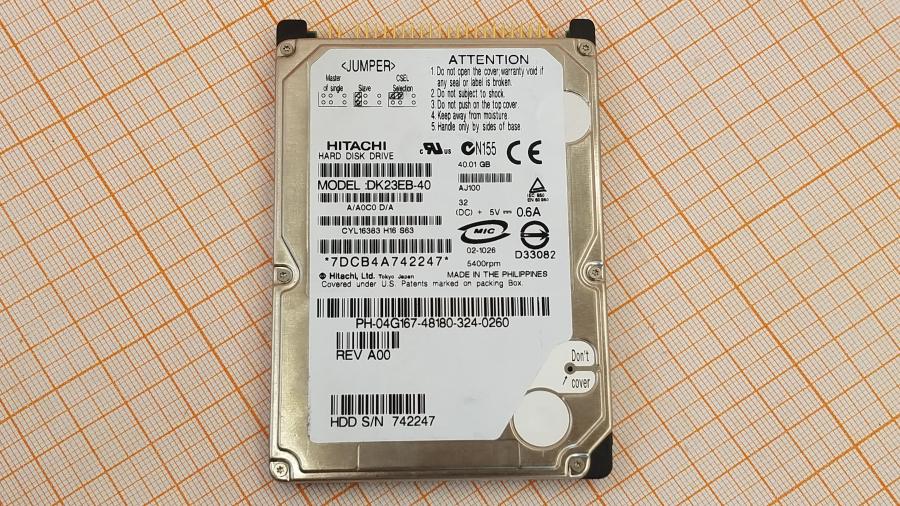 165-1040-002 HDD 2.5" IDE HITACHI DK23EB-40 #2