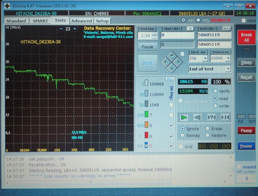 165-1041-001 HDD 2.5" IDE HITACHI DK23EA-30 #7