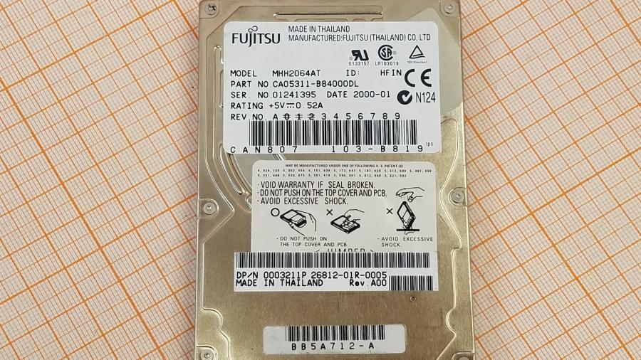 165-1042-001 HDD 2.5" IDE FUJITSU MHH2064AT #2