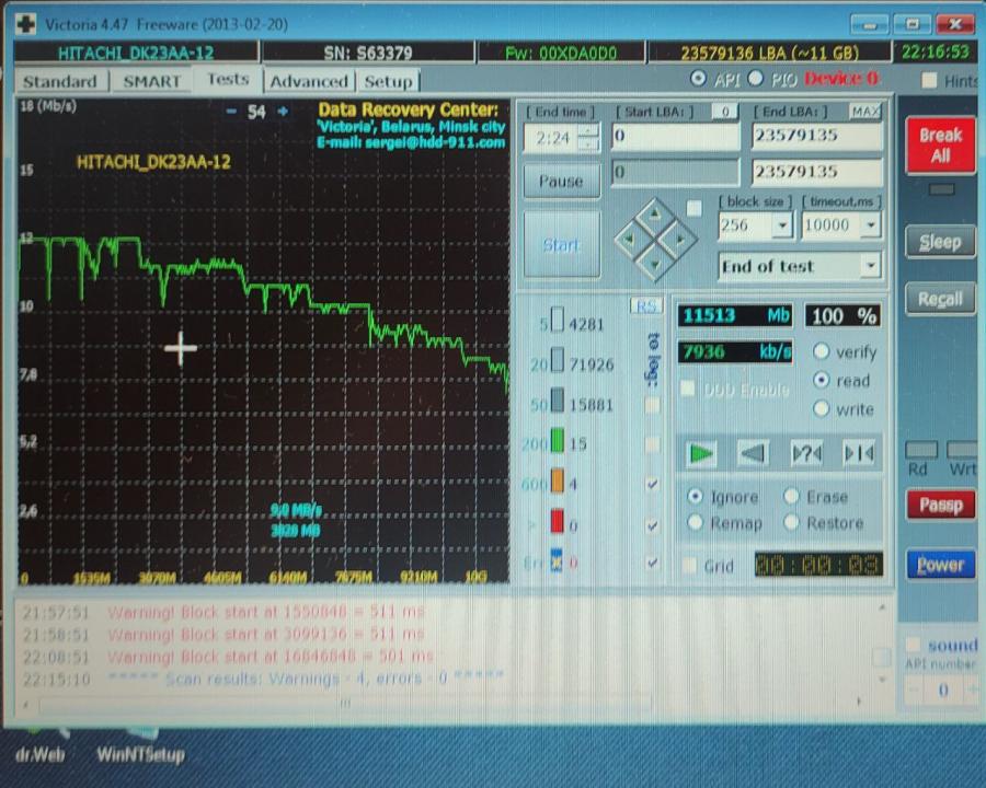 165-1043-001 HDD 2.5" IDE HITACHI DK23AA-12 #7