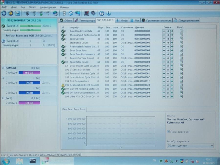 165-1044-001 HDD 2.5" IDE HITACHI HTS424040M9AT00 #6
