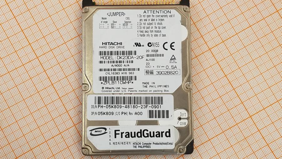 165-1046-001 HDD 2.5" IDE HITACHI DK23DA-20F #2