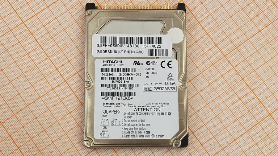165-1047-001 HDD 2.5" IDE HITACHI DK23BA-20 #2