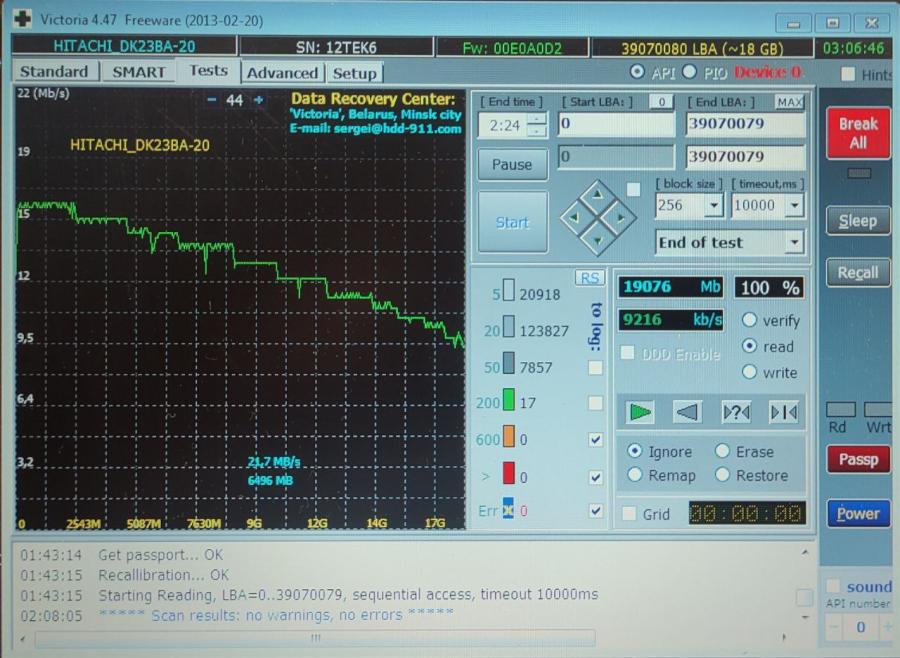 165-1047-001 HDD 2.5" IDE HITACHI DK23BA-20 #7