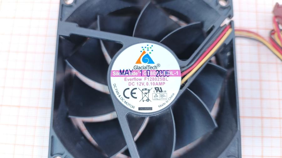 147-135-001 Вентилятор GLACIAL TECH GT80252BDL-1 #2