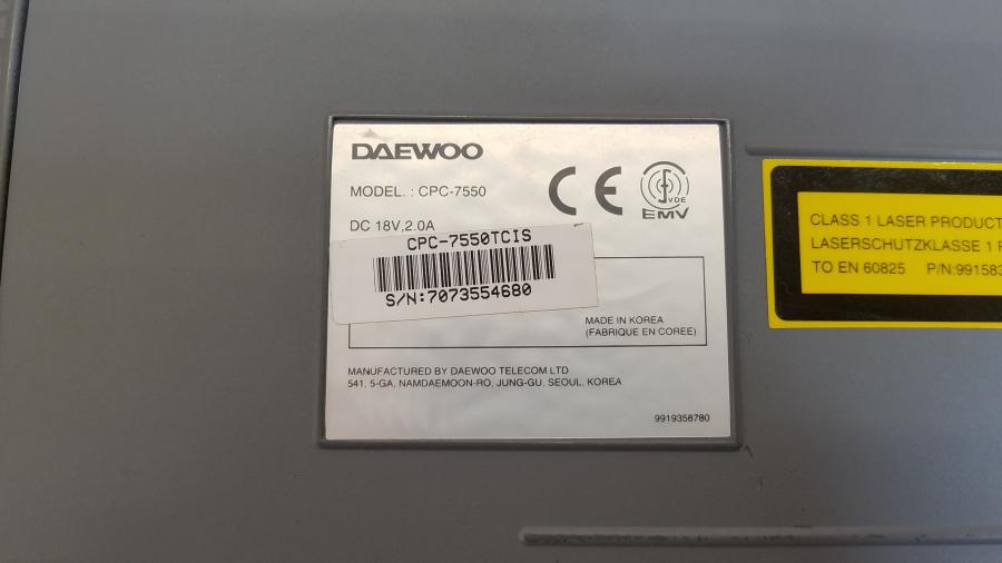 223-255-001 Ноутбук DAEWOO CPC-7550TCIS #11