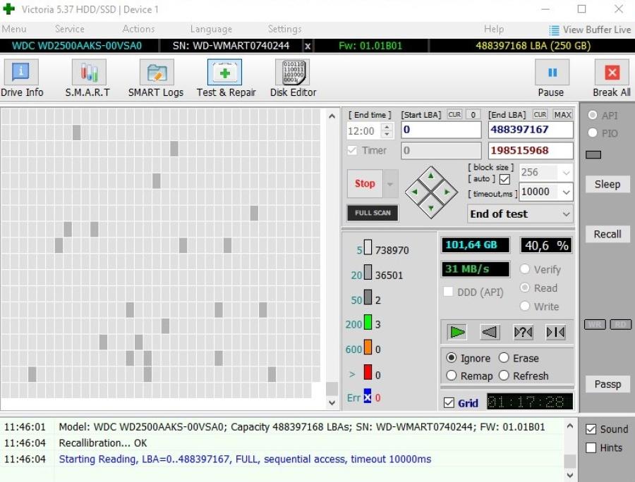 220-032-001 HDD 3.5" SATA Western Digital WD2500AAKS #7