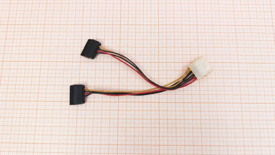 223-271-001 Переходник питания  MOLEX 4Pin - 2x SATA 15Pin 0.15m #1