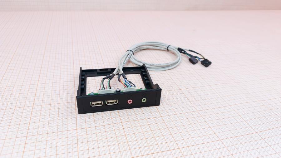 223-275-001 Передняя панель ввода-вывода  2x USB 2.0 + Mic IN + Audio OUT #1