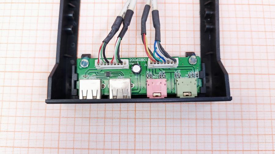 223-275-001 Передняя панель ввода-вывода  2x USB 2.0 + Mic IN + Audio OUT #5