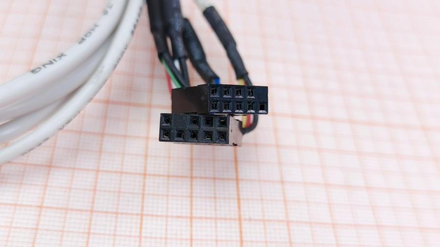 223-275-001 Передняя панель ввода-вывода  2x USB 2.0 + Mic IN + Audio OUT #6