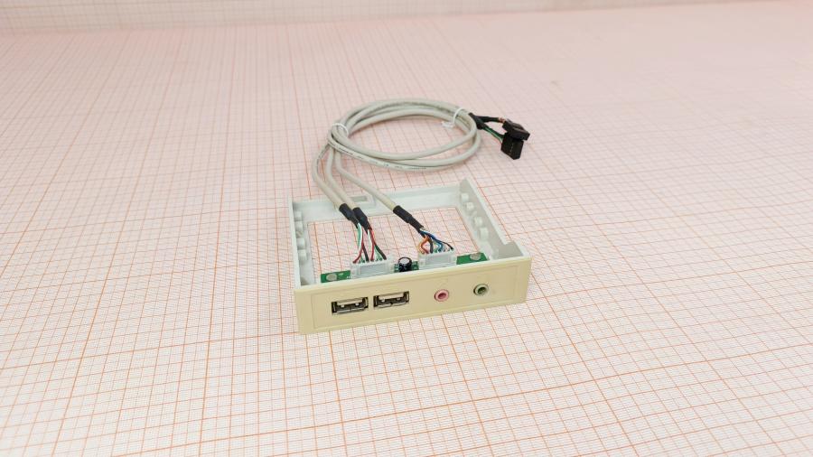223-275-002 Передняя панель ввода-вывода  2x USB 2.0 + Mic IN + Audio OUT #1