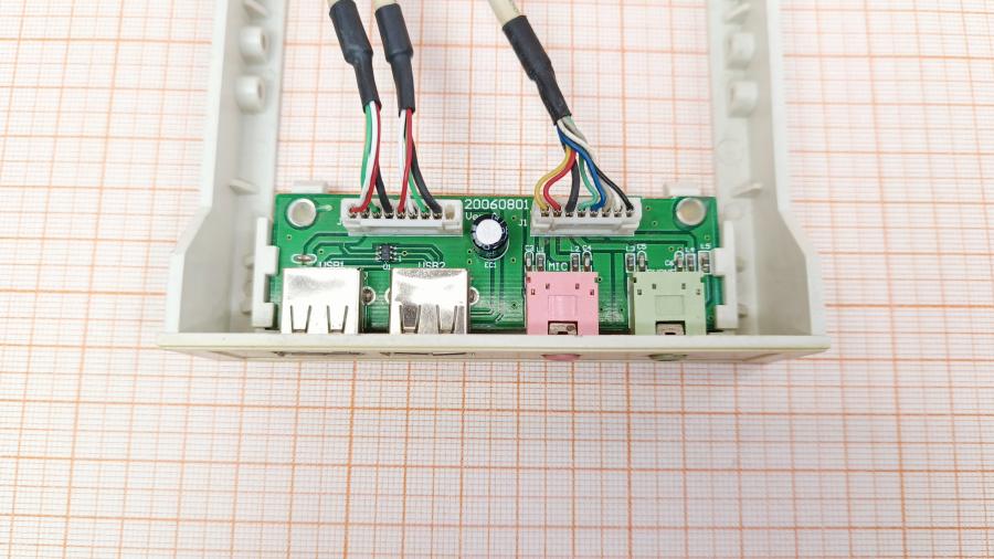 223-275-002 Передняя панель ввода-вывода  2x USB 2.0 + Mic IN + Audio OUT #5