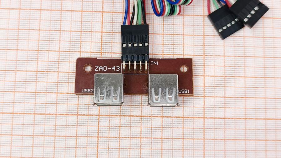 223-278-001 Передняя панель ввода-вывода   2x USB 2.0 - IDC 10 Pin (F) 0.55m #3