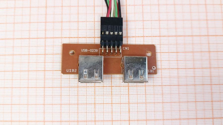 223-279-001 Передняя панель ввода-вывода   2x USB 2.0 - IDC 8 Pin (F) 0.6m #3