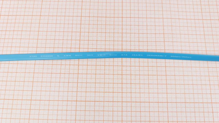 223-284-001 Кабель SATA-III 6Gbs DERONXIN SATA-III 0.5M Угловой #6