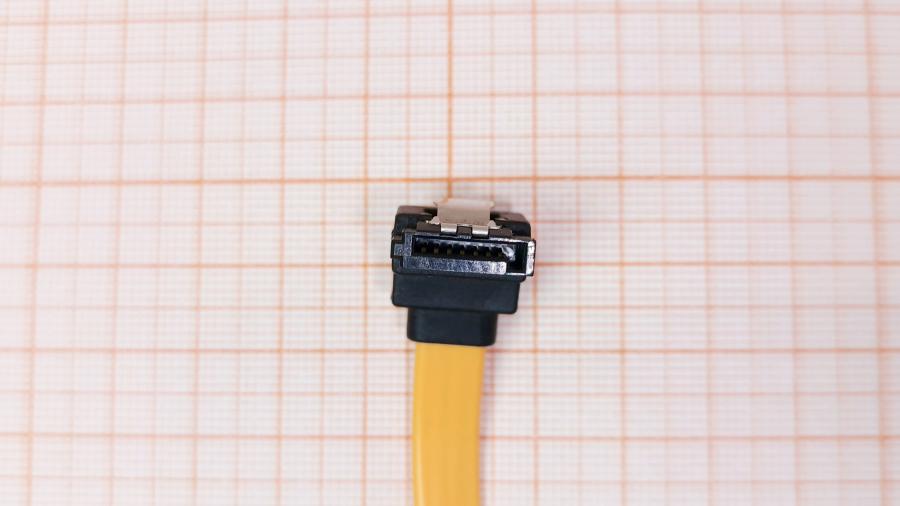 223-287-001 Кабель SATA-III 6Gbs  SATA-III 0.5M Yellow Угловой #3