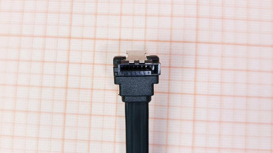 223-292-001 Кабель SATA-III 6Gbs  SATA-III 0.5M Black Угловой #3