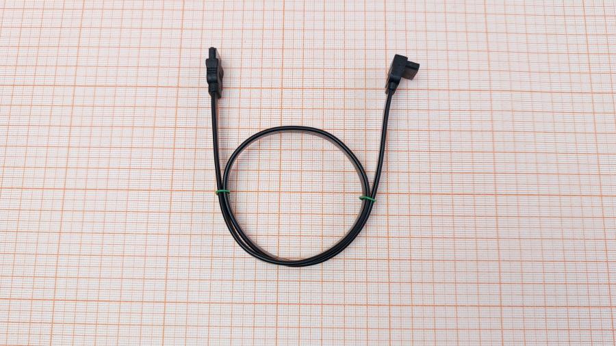 223-296-001 Кабель SATA ASAP SATA 0.5M Black Угловой #1