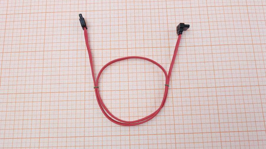 223-298-001 Кабель SATA  SATA 0.5M Red Угловой #1