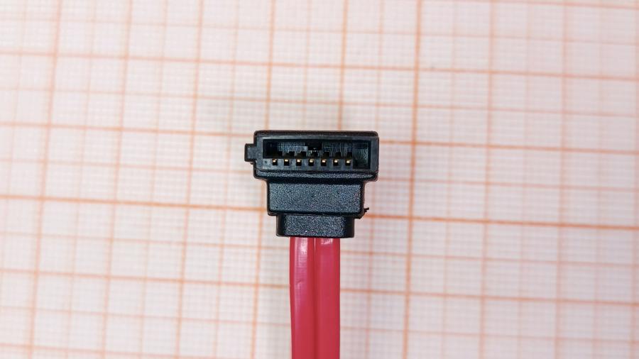 223-298-001 Кабель SATA  SATA 0.5M Red Угловой #3