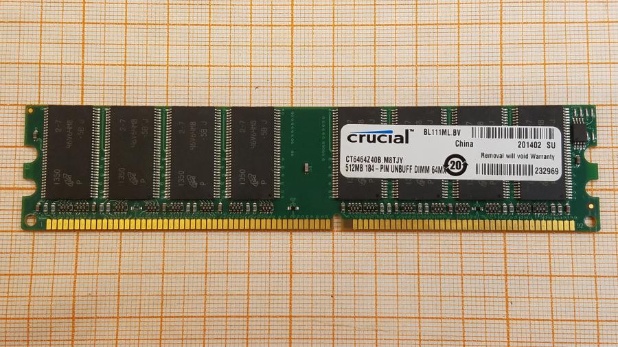 226-191-001 DDR1 DIMM Crucial CT6464Z40B.M8TJY #1