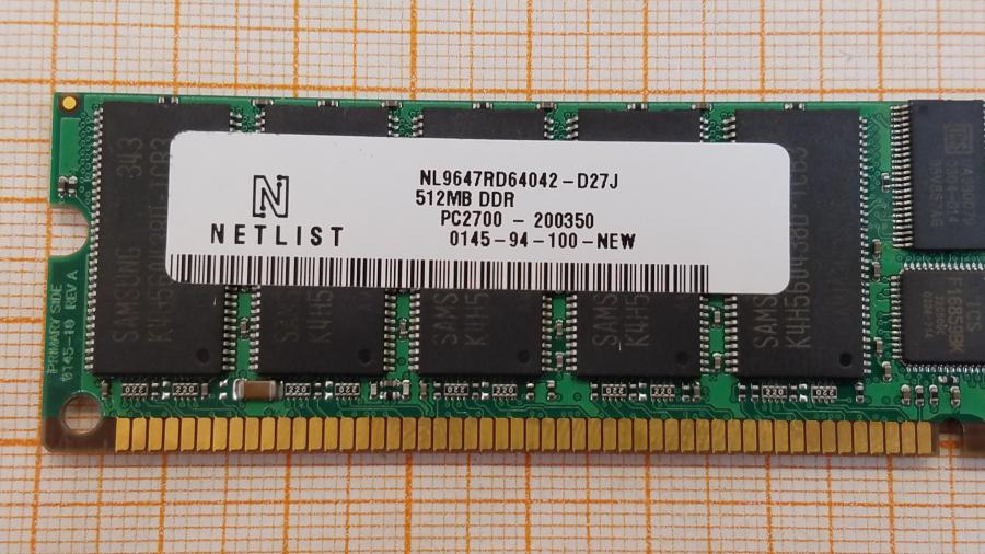 226-194-001 DDR1 DIMM ECC Reg NETLIST NL9647RD64042-D27J #2
