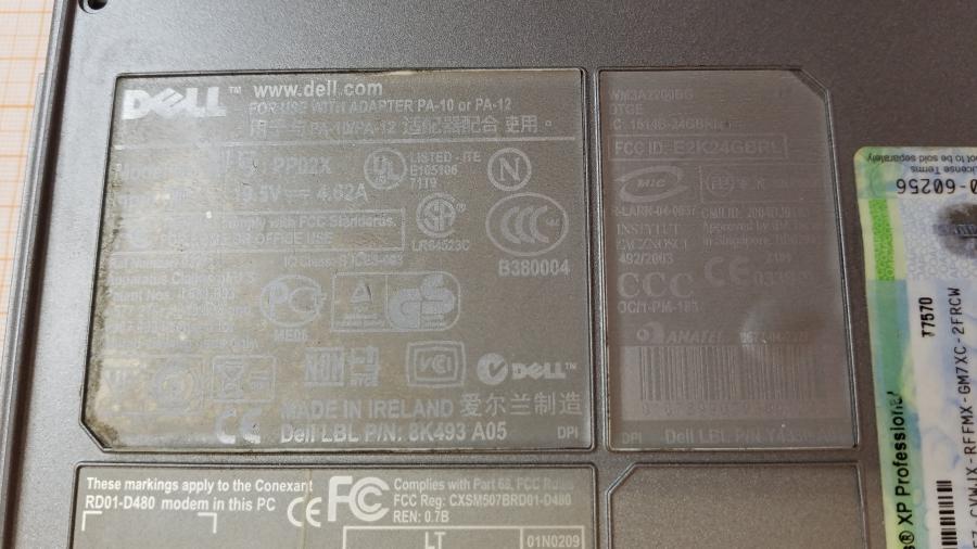 226-201-001 Ноутбук DELL INSPIRON 8600 #17