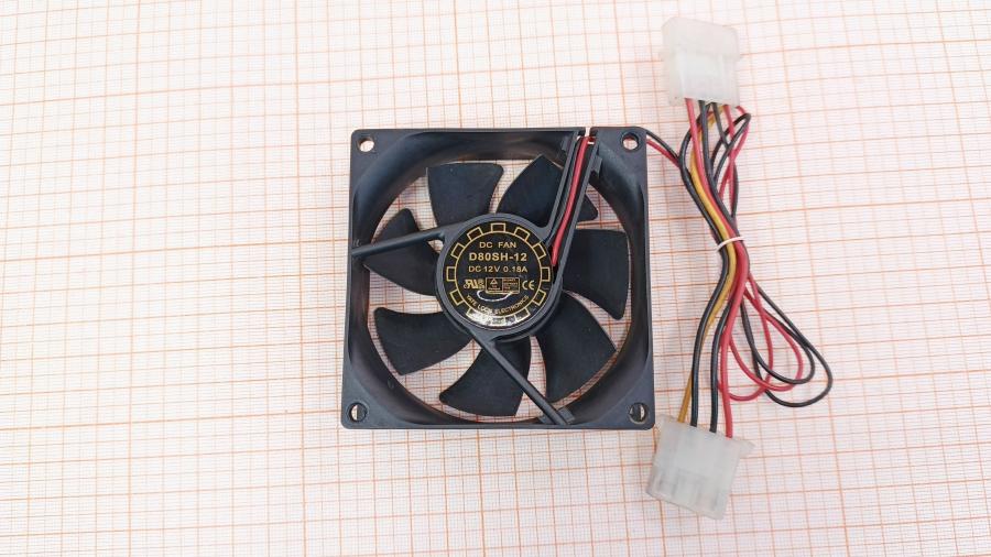 226-220-001 Вентилятор  D80SH-12 (2x Molex) #1
