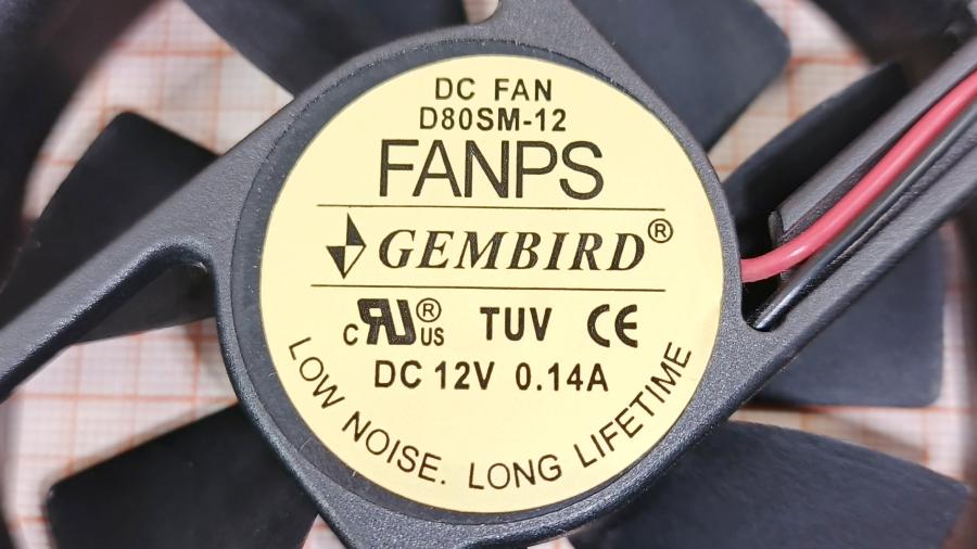 219-226-002 Вентилятор GEMBIRD D80SM-12 #2