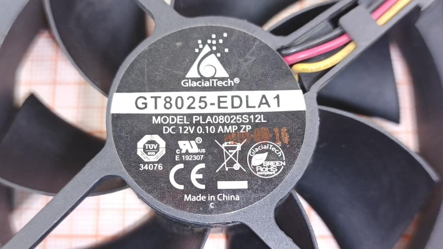 219-311-001 Вентилятор GLACIAL TECH GT8025-EDLA1 #2