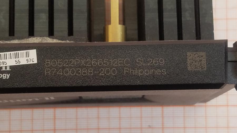 219-314-001 CPU Slot 1 INTEL Pentium II 266 MHz SL269 #4