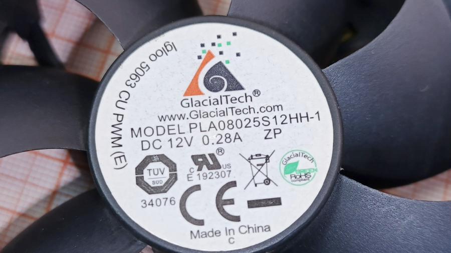219-322-001 Вентилятор GLACIAL TECH PLA08025S12HH-1-ZP #2