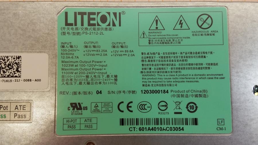 172-085-001 PSU Hot Swap DELL 0XVKF0 #3